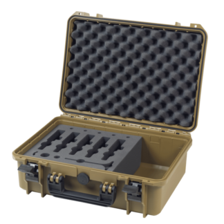 Heavy Duty Plastic SATA case, umbra (47 x 37 x 18 cm), incl. inserts for 5 spray guns; (1079137)