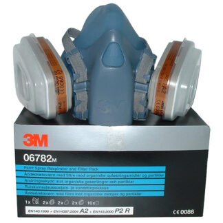 3M Paint Spray Respirator A2 Good Protection. Also consider Moldex. (06782 / 06783)