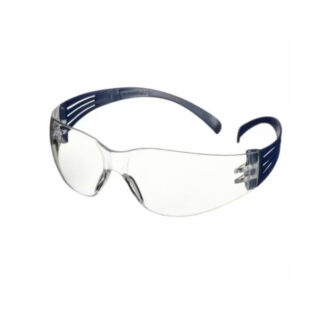 3M SecureFit 100 Safety Glasses, Blue frame, Anti-Scratch / Anti-Fog, Clear lens ( SF101AF-BLU)