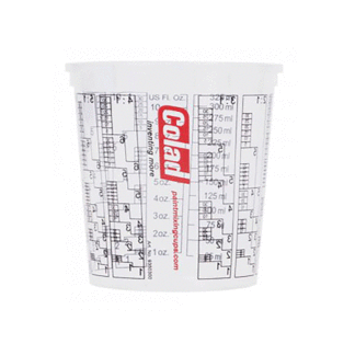 Colad Solvent Proof Mixing Cups (350ml) (9350300) (colcup350)