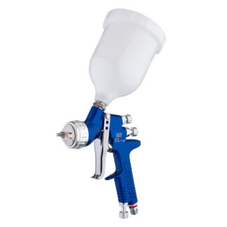 DeVilbiss GTi PRO Gravity Spray Gun Blue All spare parts available, Aircap, fluid tip, nozzle.