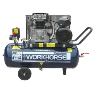 FIAC/Workhorse WR3HP-50P-1 Belt Drive Air Compressor (50 Litre, 13.0 CFM) British Made! (WR3HP-50P-1)