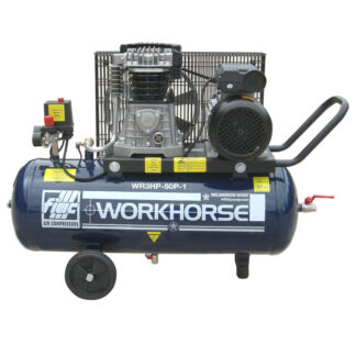 FIAC/Workhorse WRP5.5HP-50P Petrol Air Compressor (50 Litre, 15.6 CFM) British Made! (WRP5.5HP-50P)