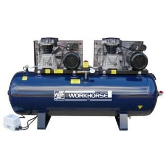 FIAC/Workhorse WRT28-250S-1 Tandem Air Compressor (250 Litre, 28.0 CFM) British Made! (WRT28-250S-1)