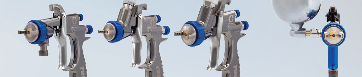 Graco Finex Gravity Mini/Midi HVLP Spray Gun (Sizes 0.6-1.4) *Amazing Range, Perfect for Detail!*