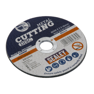 Sealey Cutting Disc (100 x 3mm, 16mm Bore) (PTC/100C)