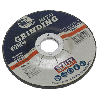 Sealey Grinding Disc (115 x 6mm, 22mm Bore) (PTC/115G)