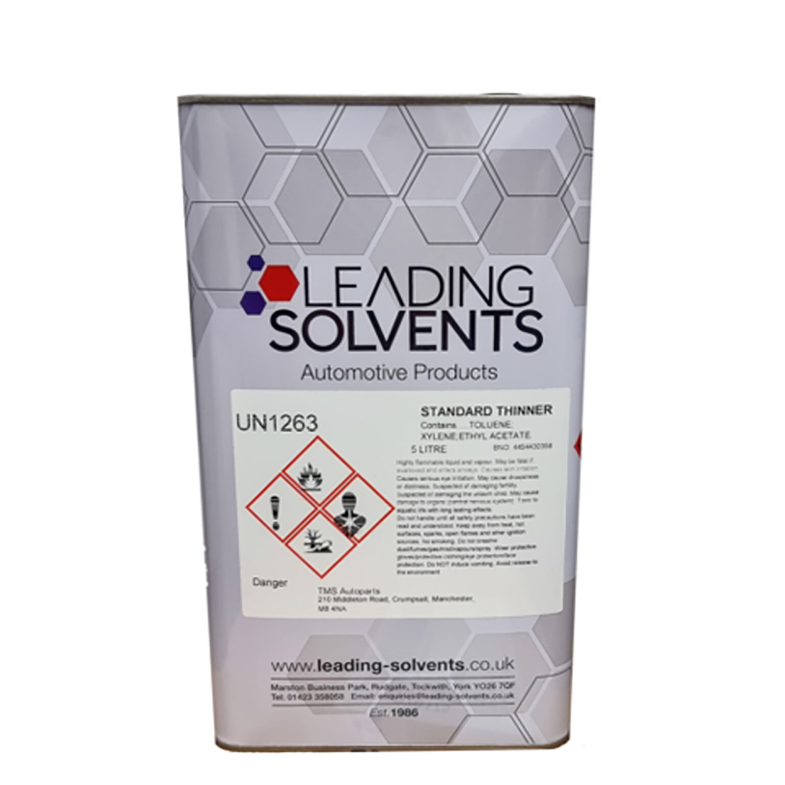 Leading Solvents Standard Cellulose Thinners (25 Litres)