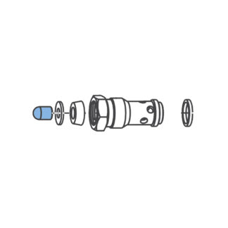 Iwata Air Valve Shaft Tip Set (Pack of 5) for Iwata AZ3 HTE-S Spray Gun (W2KIT37)
