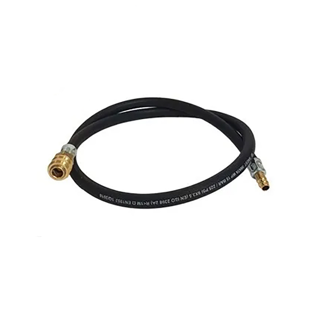 iwata-airfedmask-hose-I-UK-AH008-FT26 Iwata hose *from belt to spray gun 1.2m* (Stub Hose for full face Mask) (I-UK-AH008-FT26)