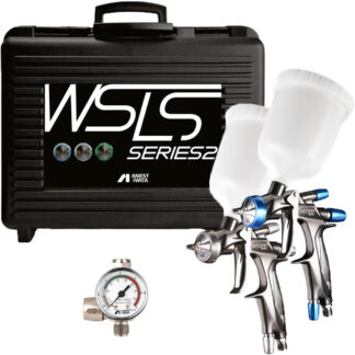 Iwata SuperNova WS400 Series 2 Non-Digital Superior Spray Gun Kit – Comes in a Carry Case with 2x 600ml Cups, HVC Gauge, Cleaning Brushes & Spanner.