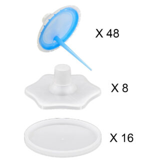 DeVilbiss Snap and Flow Lids 125 / 200 Micron (SNF-431-K48 / SNF-432-K48 / SNF-421-K48 / SNF-422-K48) *Pack of 48*