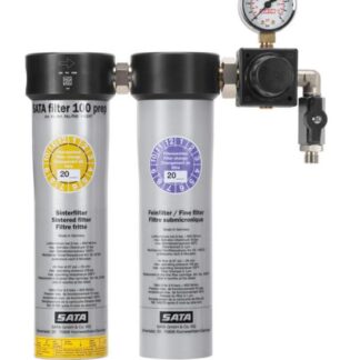 SATA Filter 100 Prep Double-Stage Sinter Filter / Fine Filter with Pressure Regulator Output