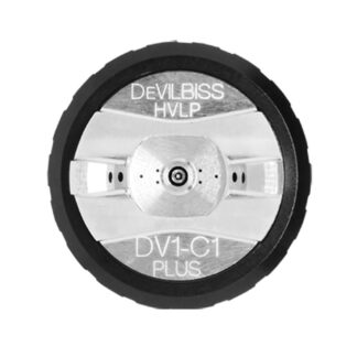 DeVilbiss DV1 Air Cap & Retaining Ring C1 OR C2 (704434 / 704435)