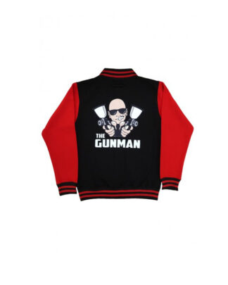 Black and Red Gunman Baseball Jacket