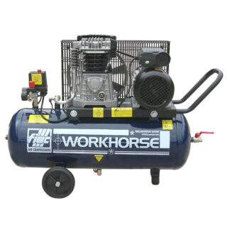 FIAC/Workhorse WR3HP-100P-1 Belt Drive Air Compressor (100 Litre, 13.0 CFM) British Made