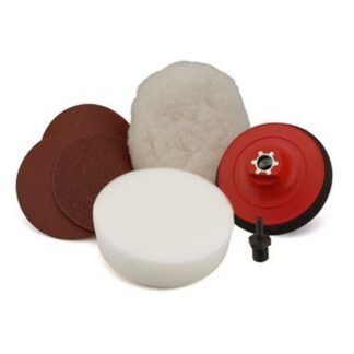 Flexipads 125mm (5") Drill & Sander Polisher Velcro Kit