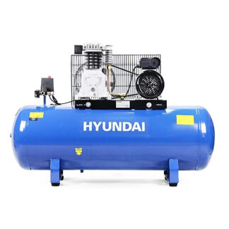 Hyundai 150 Litre Air Compressor, 14CFM/14psi, Twin Cylinder, Belt Drive 3hp (HY3150S)