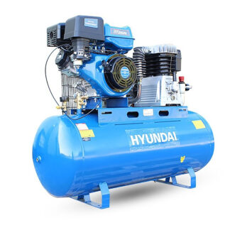 Hyundai 200L Litre Air Compressor, 29CFM/145psi, Twin Cylinder Belt Drive 14hp (HY140200PES)