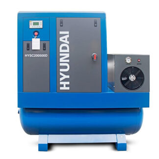 Hyundai 20hp 500 Litre, Industrial Screw Compressor with Dryer (HYSC200500D)