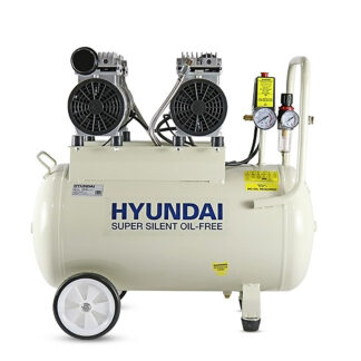 Hyundai 50 Litre Air Compressor, 11CFM/118psi, Oil Free, Low Noise, Electric 2hp (HY27550)