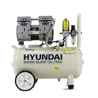 Hyundai 24 Litre Air Compressor, 5.2CFM/100psi, Silenced, Oil Free, Direct Drive 1hp (HY7524)