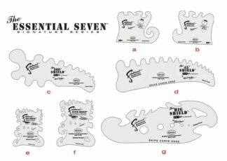 Iwata Freehand Airbrush Templates Pack (7 Essential Templates). Kit includes seven templates with different airbrushing designs.