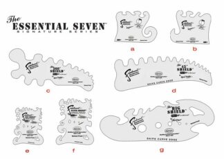 Iwata Freehand Airbrush Templates Pack (7 Essential Templates). Kit includes seven templates with different airbrushing designs.