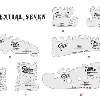 Iwata Freehand Airbrush Templates Pack (7 Essential Templates). Kit includes seven templates with different airbrushing designs.
