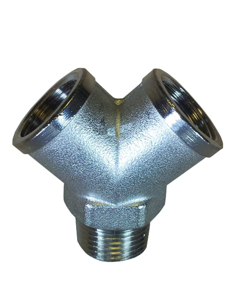 Myaddiction 1/2 // 3 Way Brass Male Male Female Tee Fitting Pipe - View #12