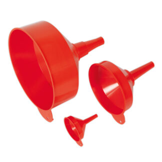 Sealey 3pc Fixed Spout Funnel Set (F98)