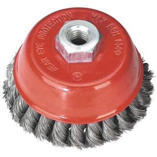 Sealey Twist Knot Wire Cup Brush (Ø100mm, M14 x 2mm)