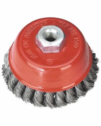 Sealey Twist Knot Wire Cup Brush (Ø100mm, M14 x 2mm)