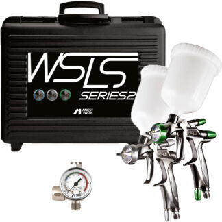 Iwata LS400 & WS400 Series 2 Non-Digital Spray Gun Superior Kit - Comes in a Carry Case with 2x 600ml Cups, HVC Gauge, Cleaning Brushes & Spanner.