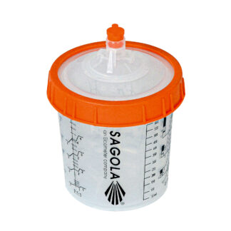 Sagola DPC600 Paint Cup Kit: 600ml (Different Grades Available) (PTDPC-600-125 / PTDPC-600-190)