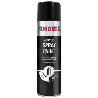 Simoniz Paint Aerosol Black Gloss (BG) SIMONIZ SPRAY PAINT - GLOSS BLACK (SIMP15D)