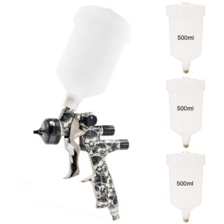 A.N.I. (ANI) Skull Gravity Spray Gun *1.2 & 1.3 Available* with FREE Cap / T-shirt and 3x 500ml Cups (AH1535035 / AH1535036)