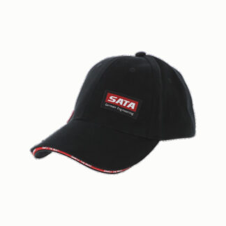 SATA Cap, Colour: Black with Lateral Red 3D Contrast Stripe (184259)