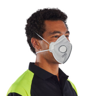 Colad Fine Dust Mask FFP2 with valve and active carbon (5525 / 5525-1) *Available as box of 12 or Individually*