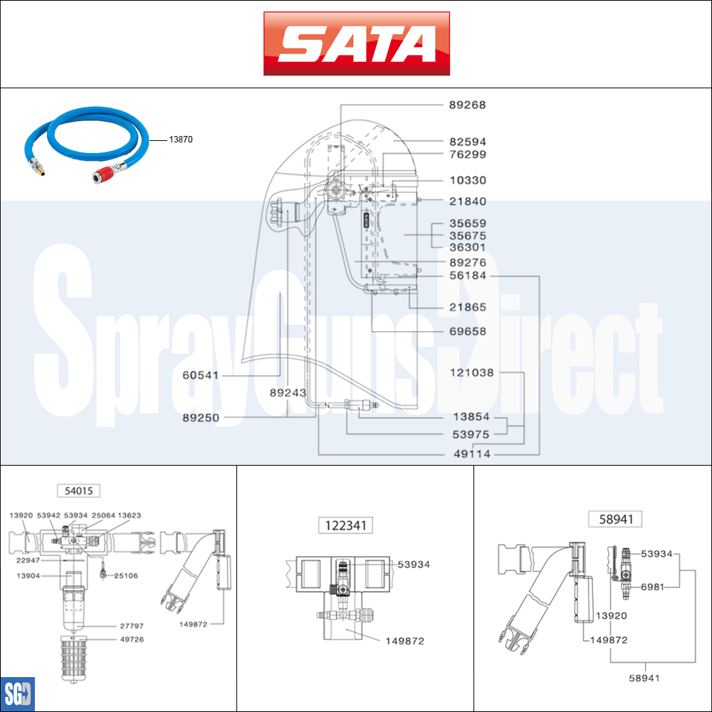 sata vision 2000 respirator parts breakdown sprayguns direct