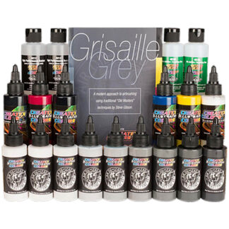 Createx Illustration Air, Oil and Lead Grisaille Master Set 19 x 2oz (60ml) Modern Edition (CTX-5084-E)