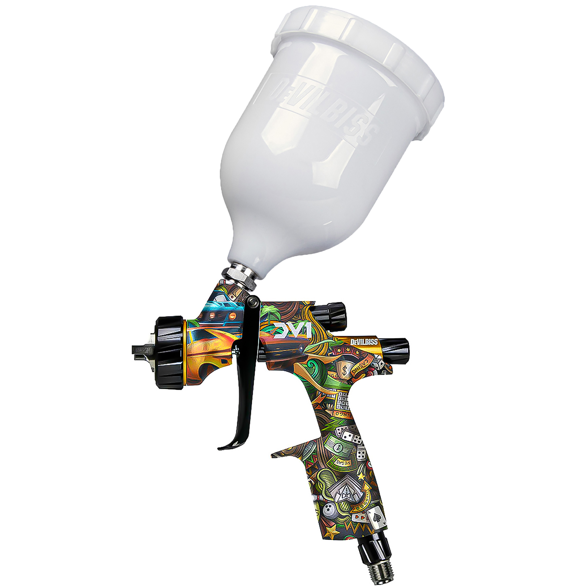 DeVilbiss DV1 GAMBLER Clearcoat *Limited Edition* Spray Gun (Digital / Non-Digital) with Cup