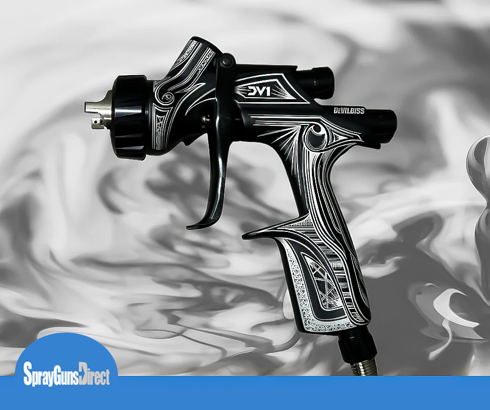 DeVilbiss DV1 Basecoat Durbz Kustoms Limited Edition Spray Gun (905907 / 905908)