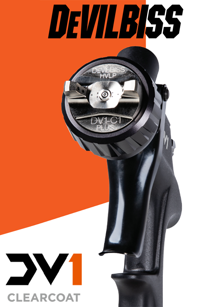 DeVilbiss DV1 Digital/non-digital HVLP Clearcoat Spray Gun