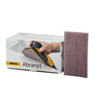 Mirka 5415005012 P120 Grit Abranet Abrasive Hook'N'Loop HookIt Hook-it Sanding Strips Pack of 50 dust free Very uniform scratch pattern leaving an ultra smooth finish.