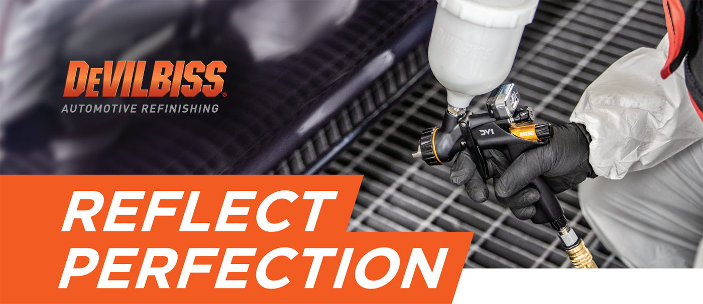 DeVilbiss DV1 Digital/non-digital HVLP Clearcoat Spray Gun