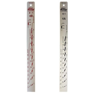 Fast Mover Paint Measuring Stick, Aluminium, Double Sided 2:1 & 4:1 Ratio (FMT7921)