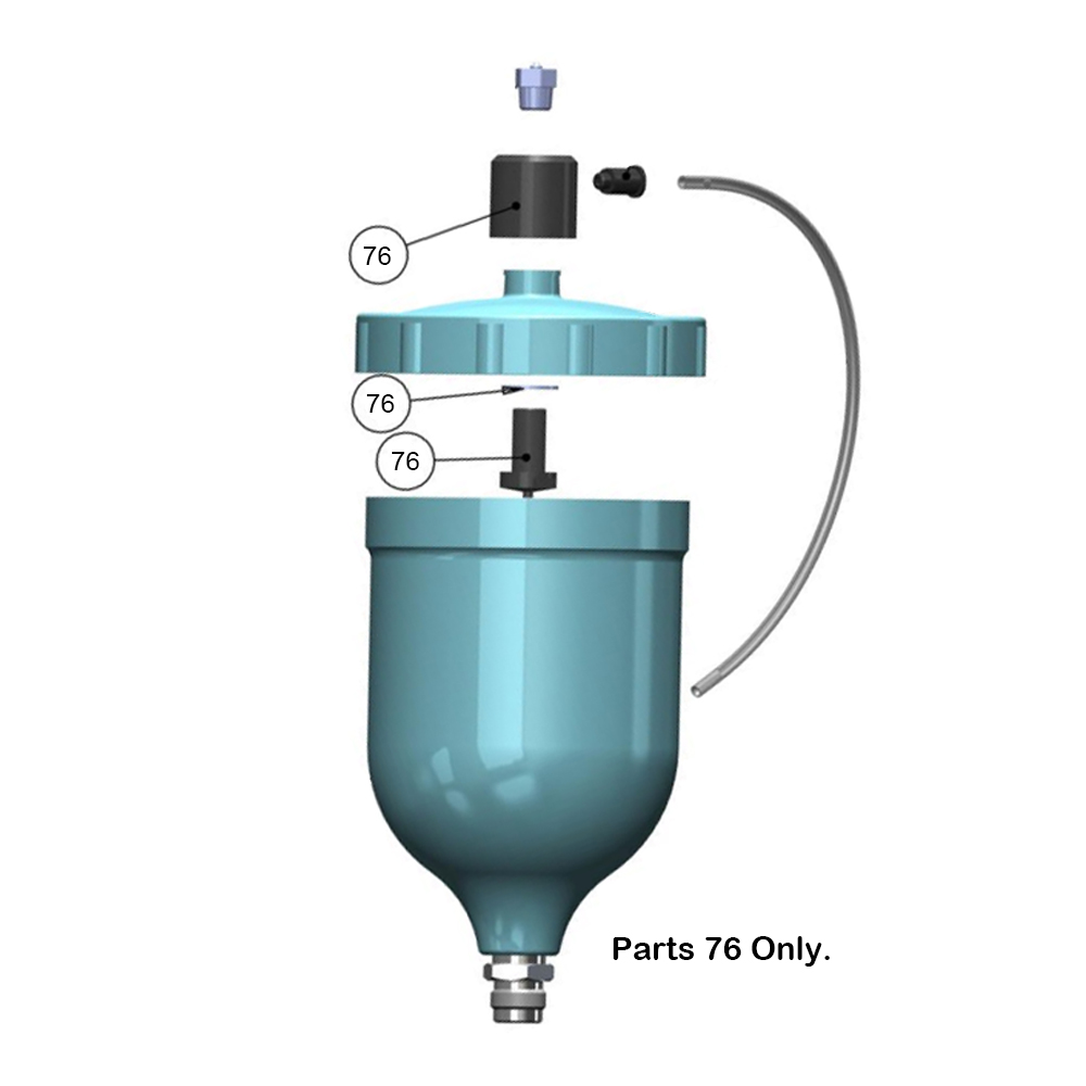 DeVilbiss Valve Cap Kit for GFC-512 Pressure-Assisted Cup (GFC-416)