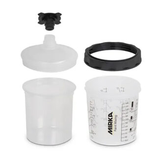 Mirka Paint Cup System 180ml with 125µm Filter Lid (9190170180) *Pack of 50*