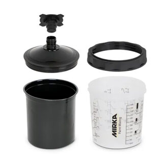Mirka UV Resistant Paint Cup System 400ml with 125µm Filter Lid (9190171400) *Pack of 50*